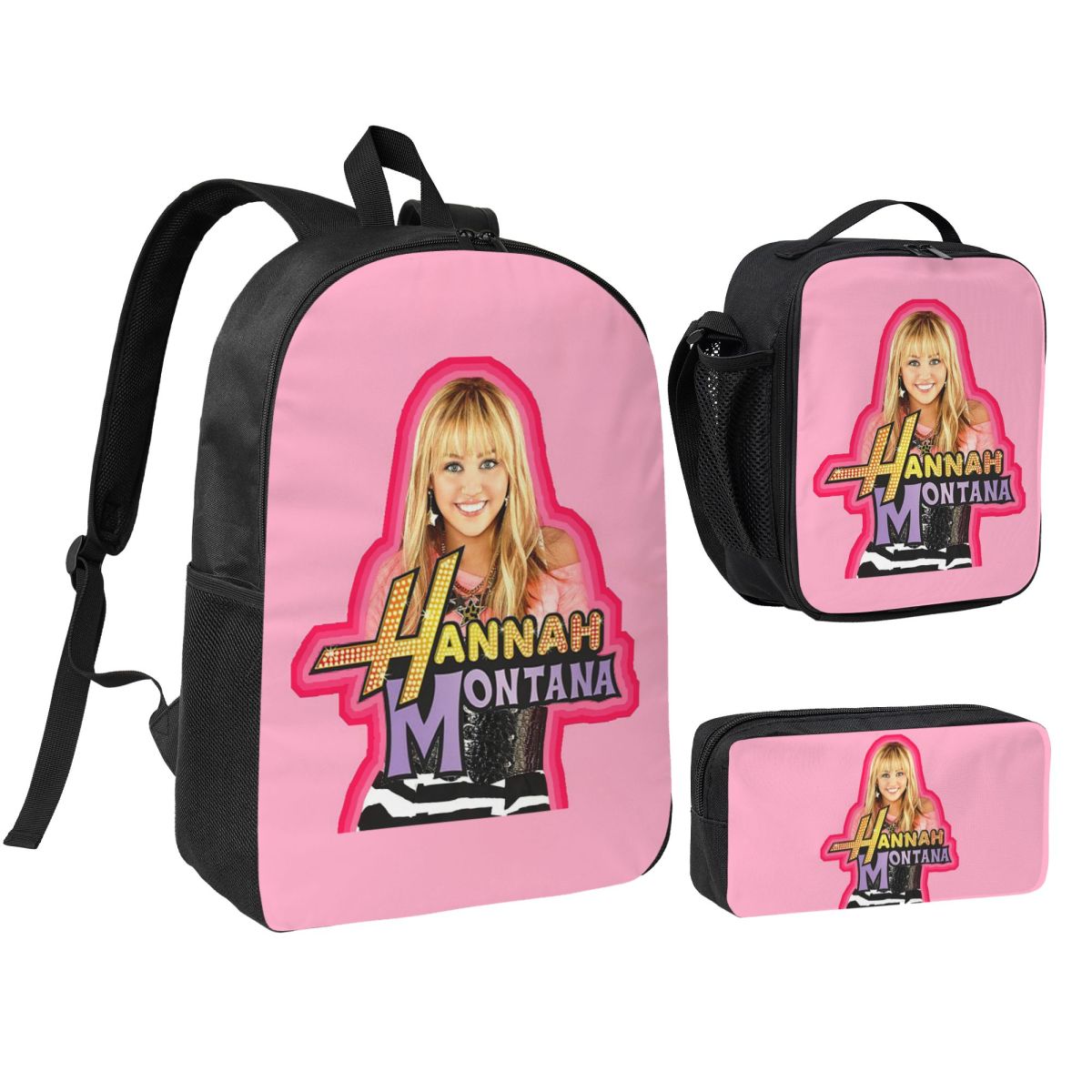 Mountain Biking Backpack - Mochila Colegial Hannah Montana, Bolsa Escolar,