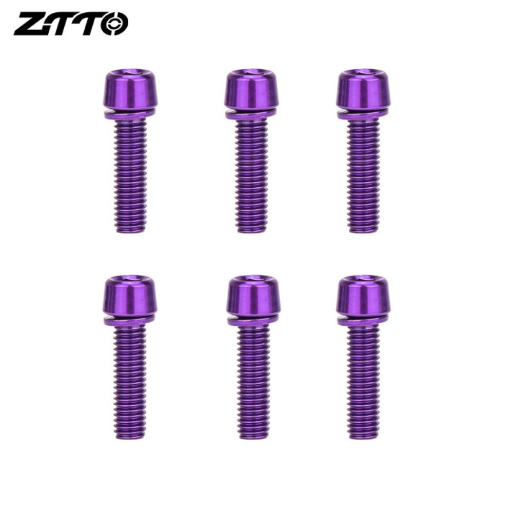 Handlebar Riser Stem - 6 peças de parafusos coloridos para