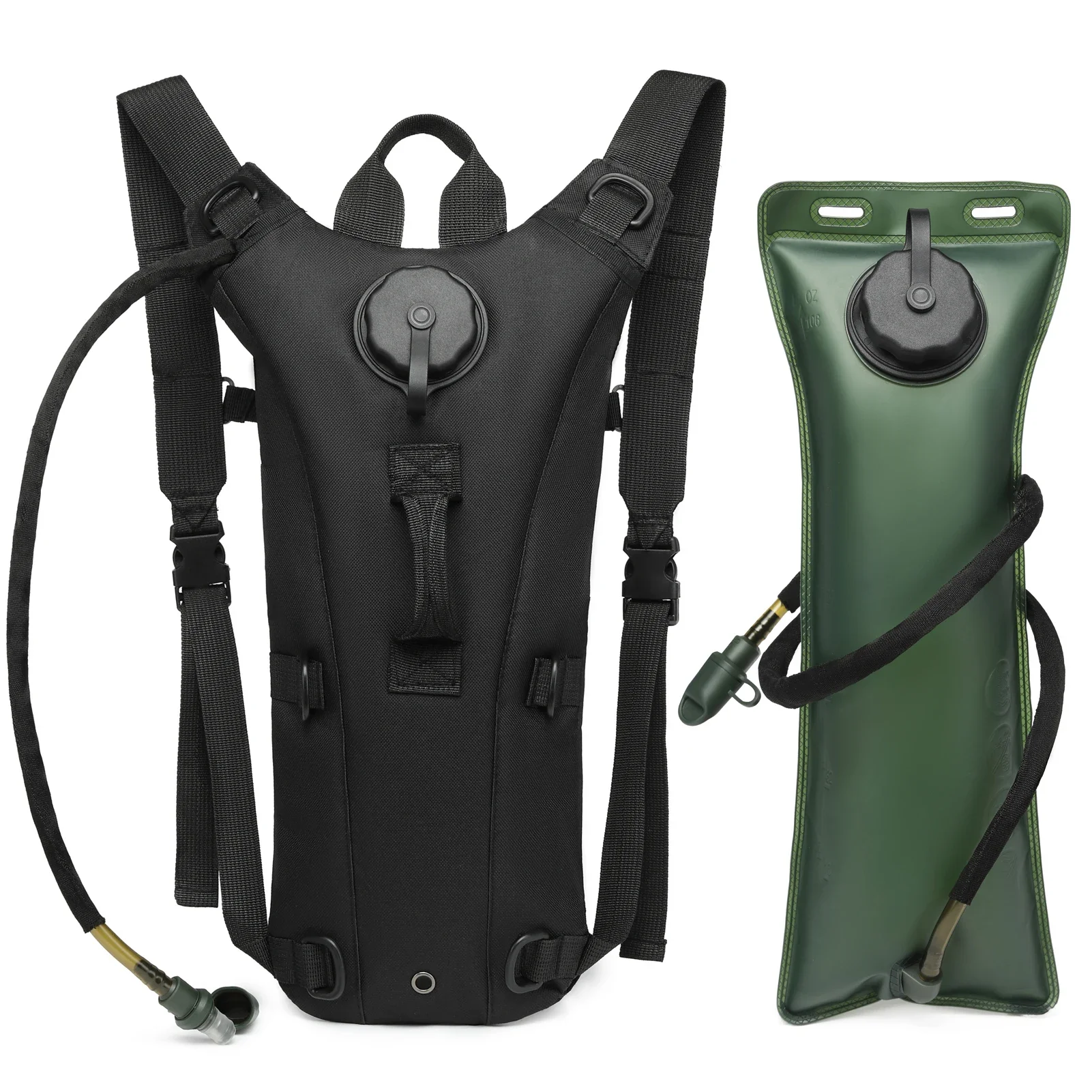Mountain Biking Backpack - Mochila Tática Militar Camel com Reservatório
