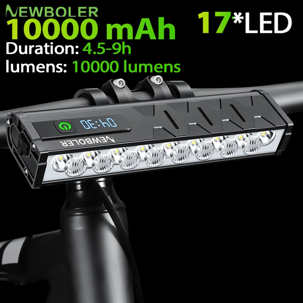 10000mah luz da bicicleta 17 l - Mountain Biking Backpack avaliação e preço